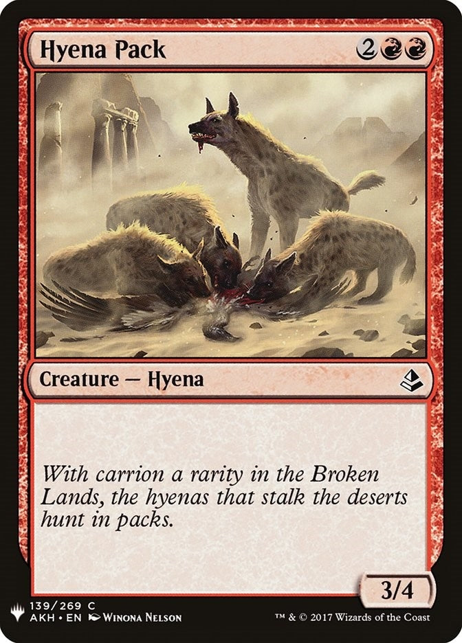 Image for Hyena Pack (139) (LIST) - Magic: The Gathering