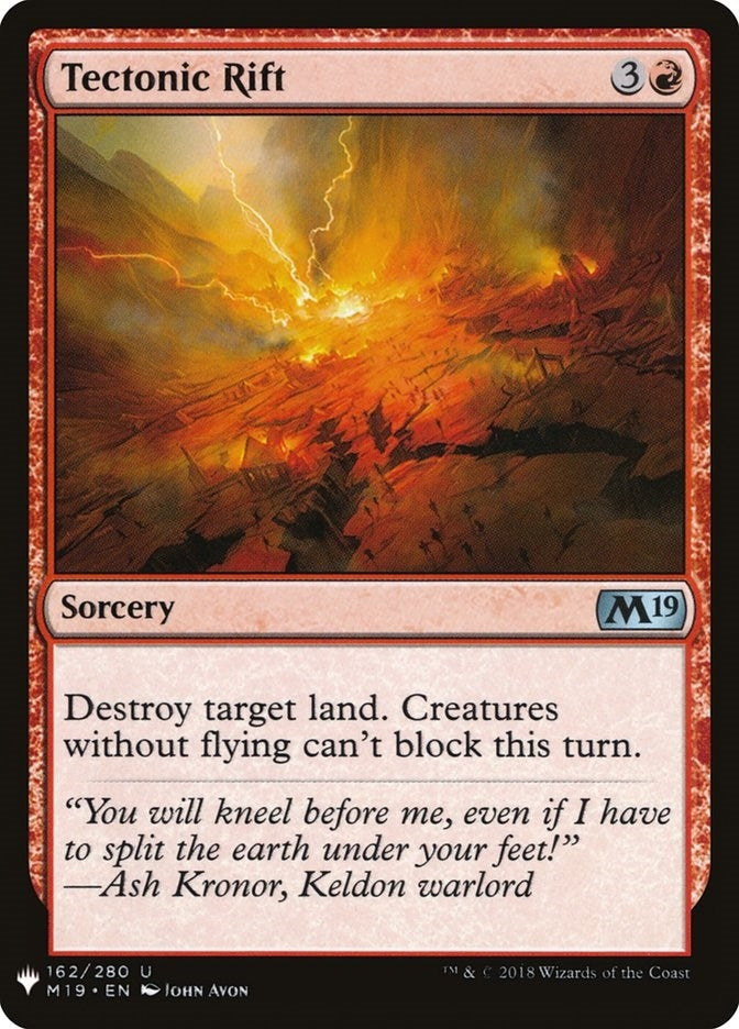 Image for Tectonic Rift (162) (LIST) - Magic: The Gathering