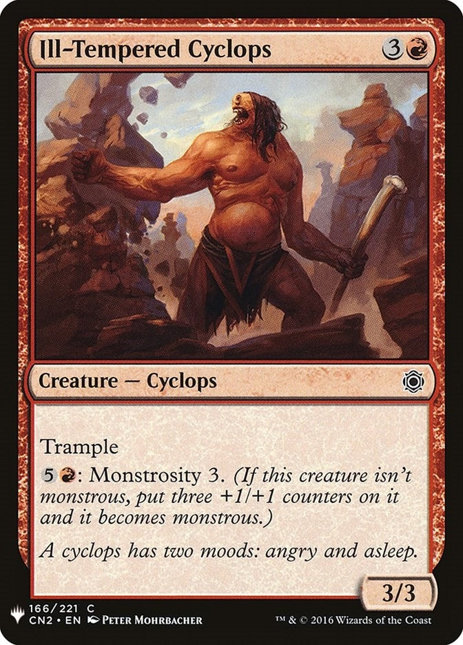 Image for Ill-Tempered Cyclops (166) (LIST) - Magic: The Gathering