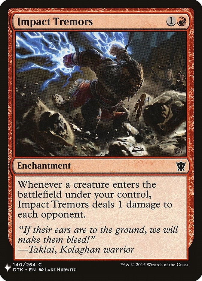 Image for Impact Tremors (DTK) (140) (LIST) - Magic: The Gathering