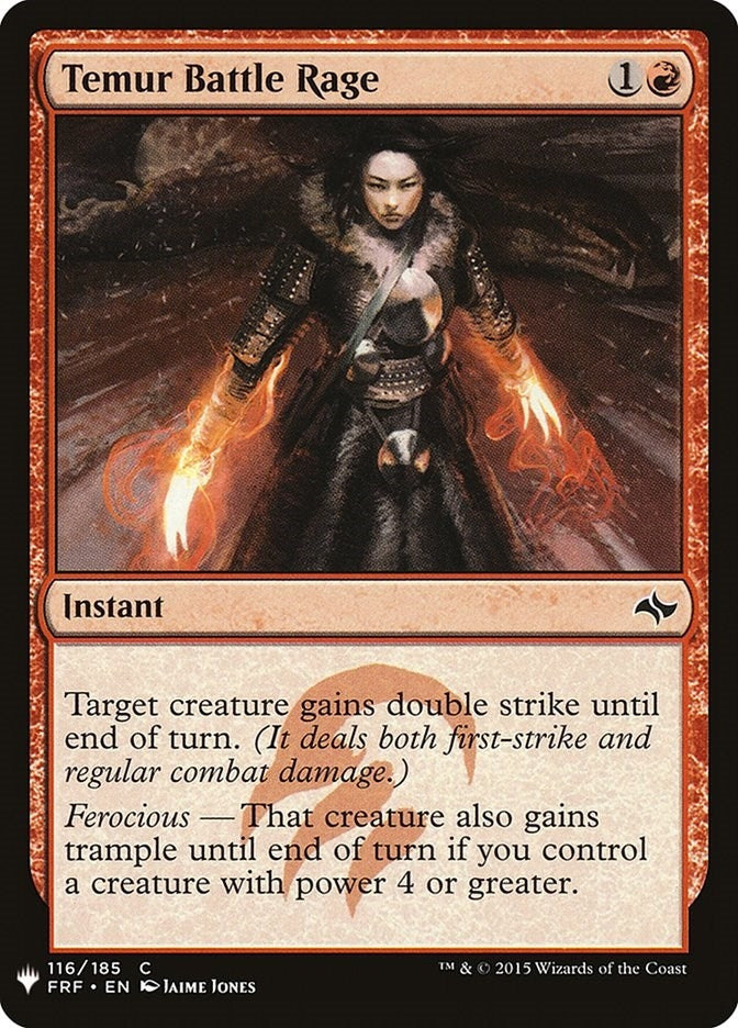 Image for Temur Battle Rage (FRF) (116) (LIST) - Magic: The Gathering