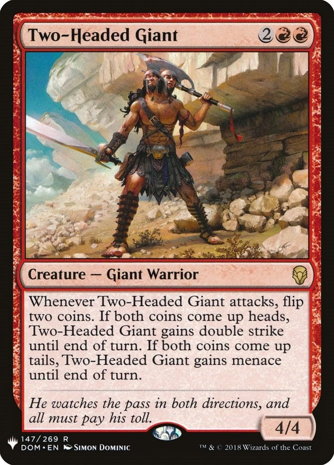 Image for Two-Headed Giant (147) (LIST) - Magic: The Gathering