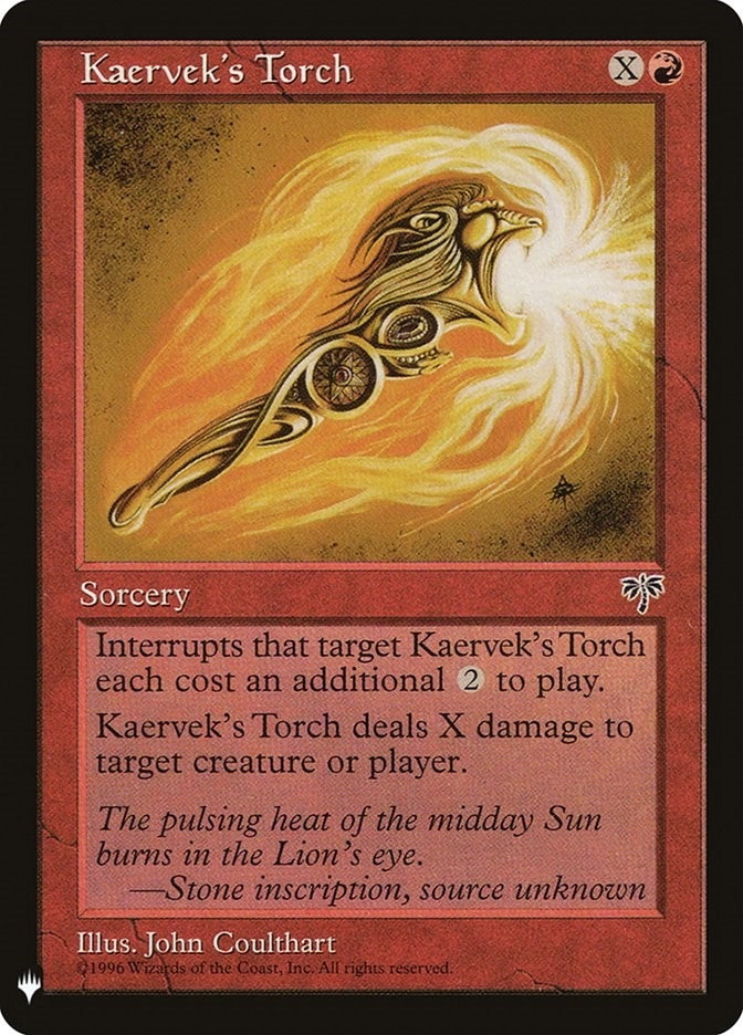 Image for Kaervek's Torch (185) (LIST) - Magic: The Gathering