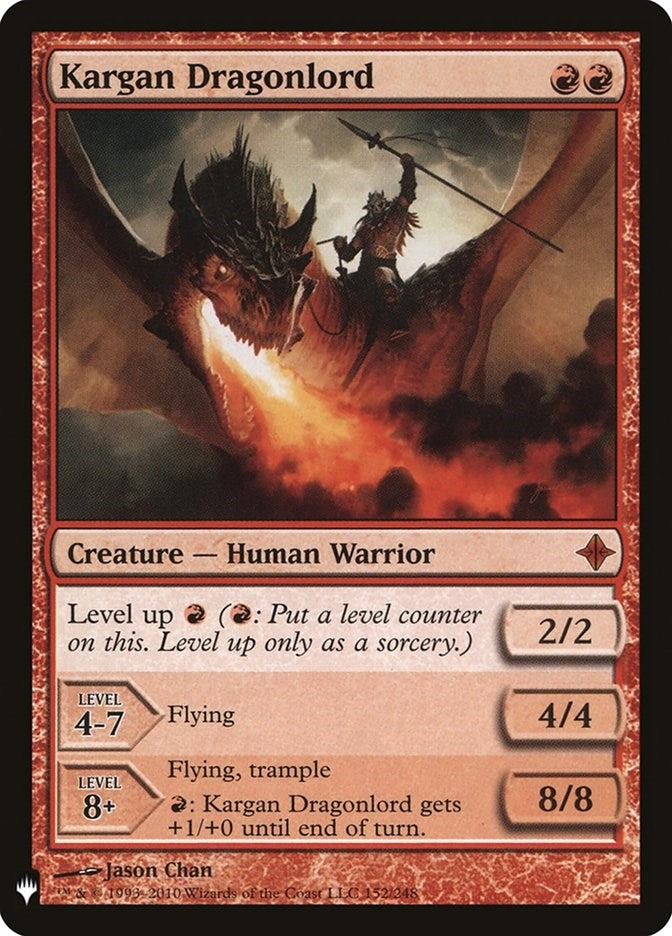 Image for Kargan Dragonlord (152) (LIST) - Magic: The Gathering