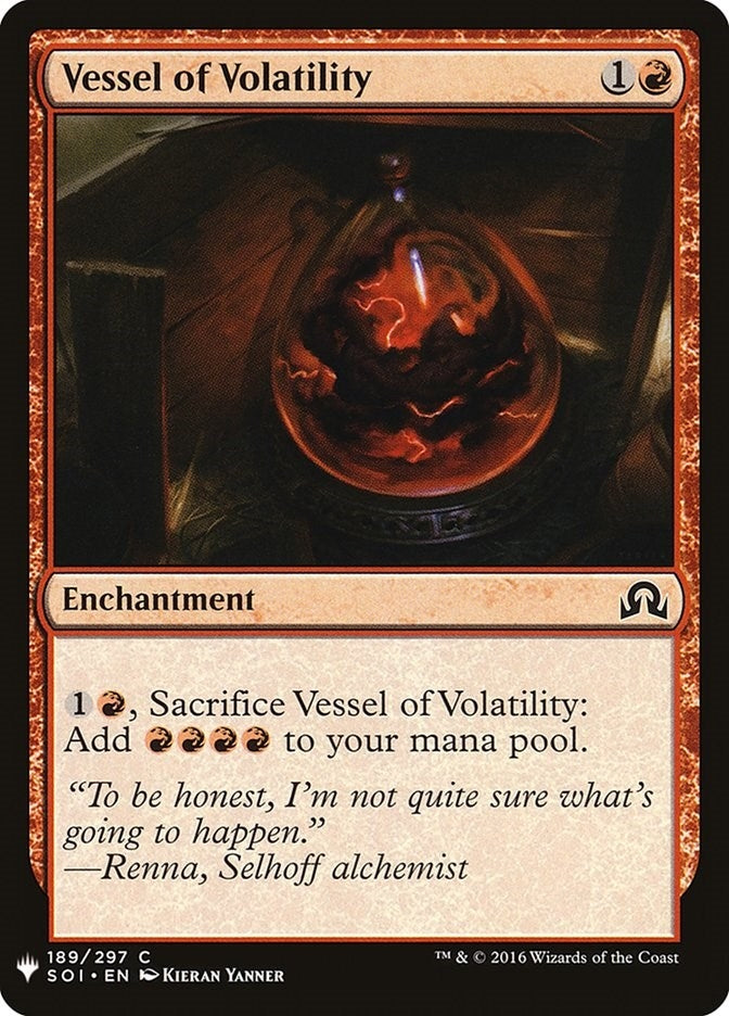 Image for Vessel of Volatility (189) (LIST) - Magic: The Gathering