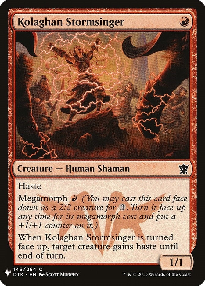 Image for Kolaghan Stormsinger (145) (LIST) - Magic: The Gathering