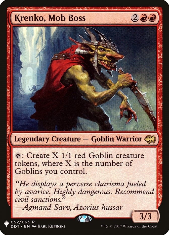 Image for Krenko, Mob Boss (52) (LIST) - Magic: The Gathering