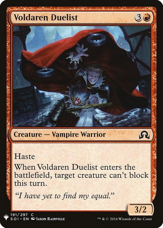 Image for Voldaren Duelist (191) (LIST) - Magic: The Gathering