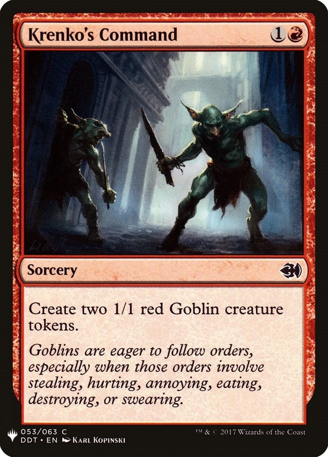 Image for Krenko's Command (DDT) (53) (LIST) - Magic: The Gathering