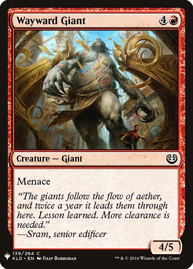 Image for Wayward Giant (139) (LIST) - Magic: The Gathering