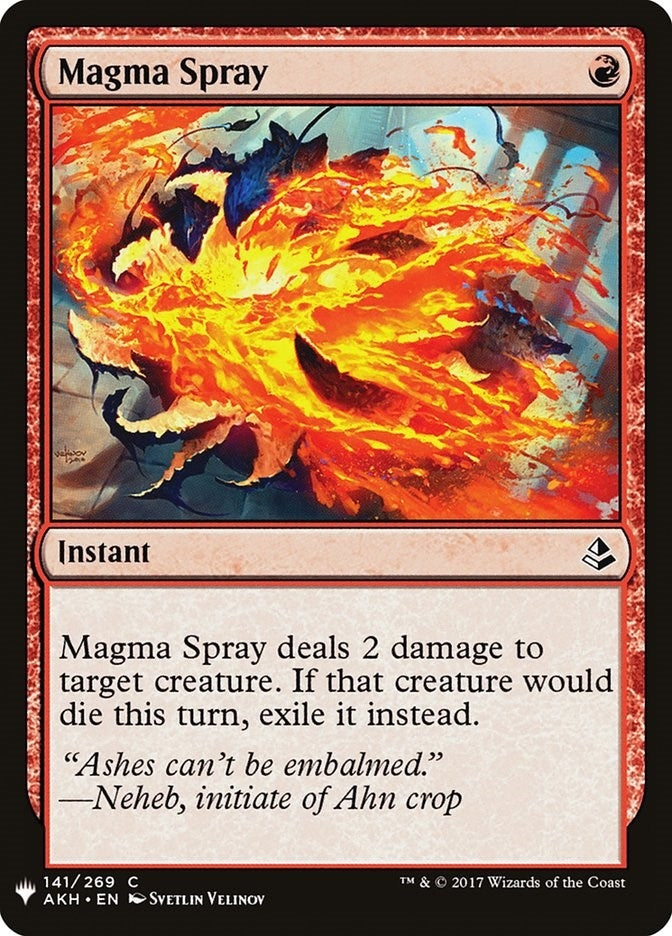 Image for Magma Spray (141) (LIST) - Magic: The Gathering