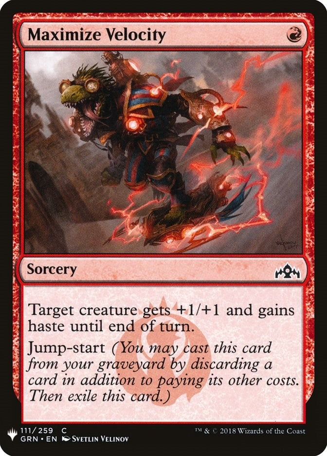 Image for Maximize Velocity (111) (LIST) - Magic: The Gathering