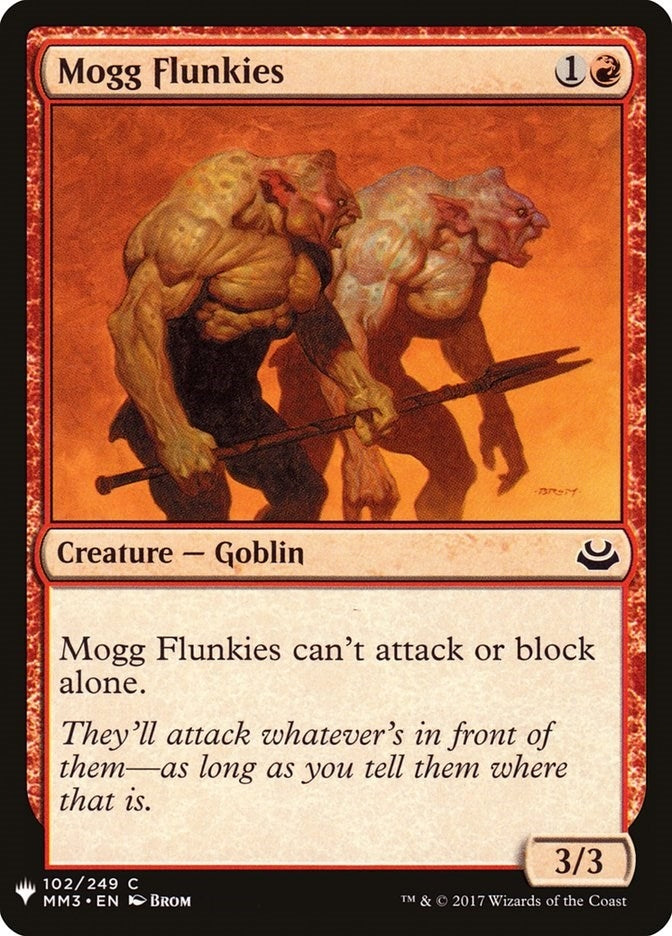 Image for Mogg Flunkies (102) (LIST) - Magic: The Gathering