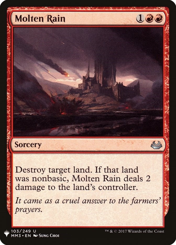 Image for Molten Rain (103) (LIST) - Magic: The Gathering