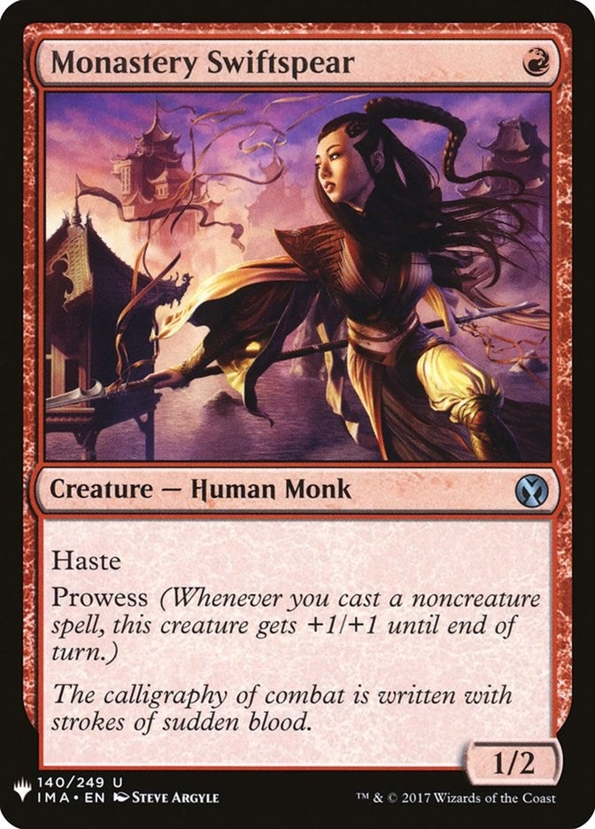 Image for Monastery Swiftspear (140) (LIST) - Magic: The Gathering