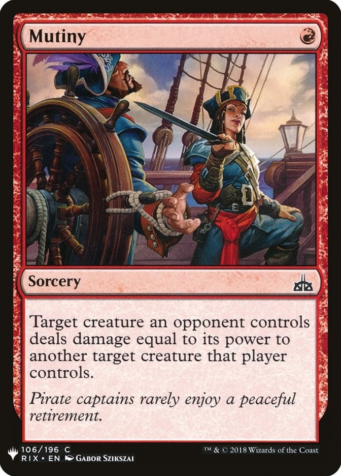Image for Mutiny (106) (LIST) - Magic: The Gathering