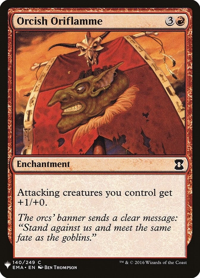 Image for Orcish Oriflamme (140) (LIST) - Magic: The Gathering