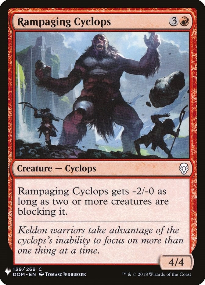Image for Rampaging Cyclops (139) (LIST) - Magic: The Gathering