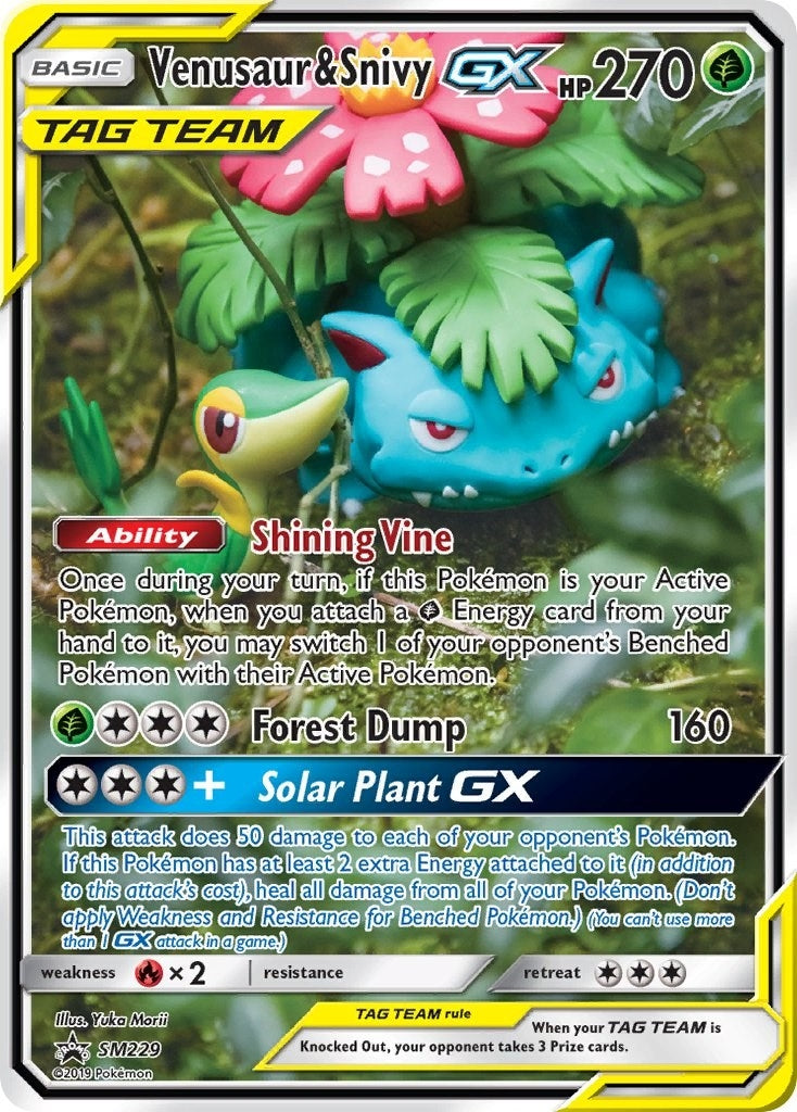Venusaur & Snivy GX - SM229 (SM229) (SMP)