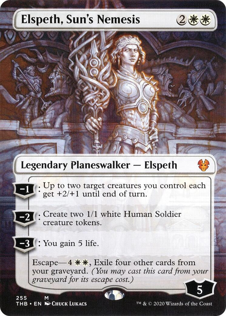 Image for Elspeth, Sun's Nemesis (Borderless) (255) (THB) - Magic: The Gathering