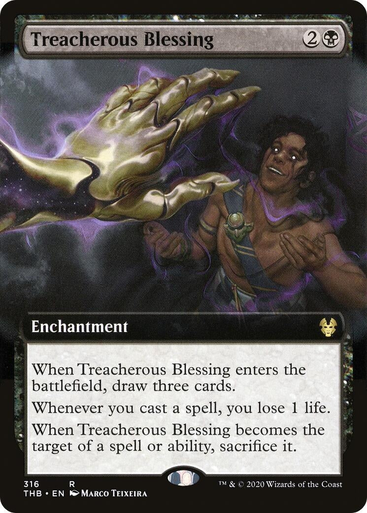 Image for Treacherous Blessing (Extended Art) (316) (THB) - Magic: The Gathering