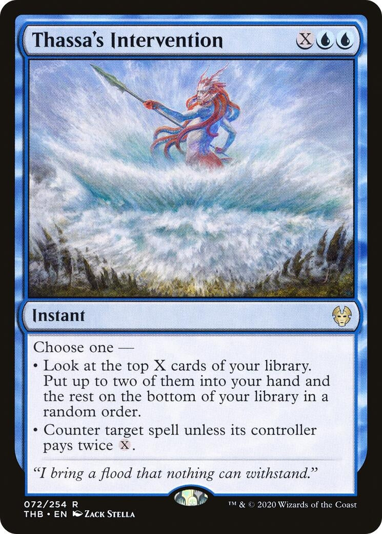 Image for Thassa's Intervention (72) (THB) - Magic: The Gathering