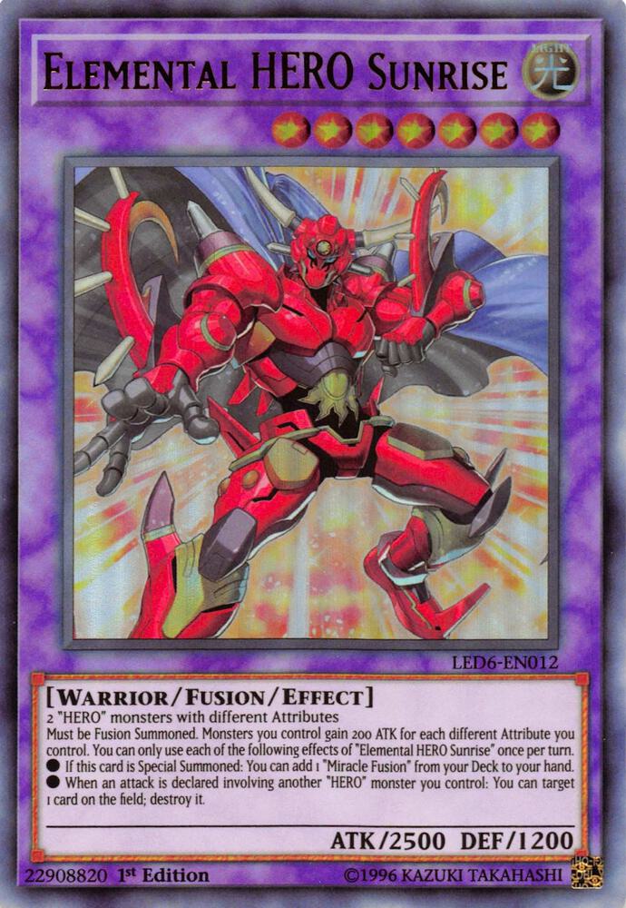 Elemental HERO Sunrise (LED6-EN012) (LED6)