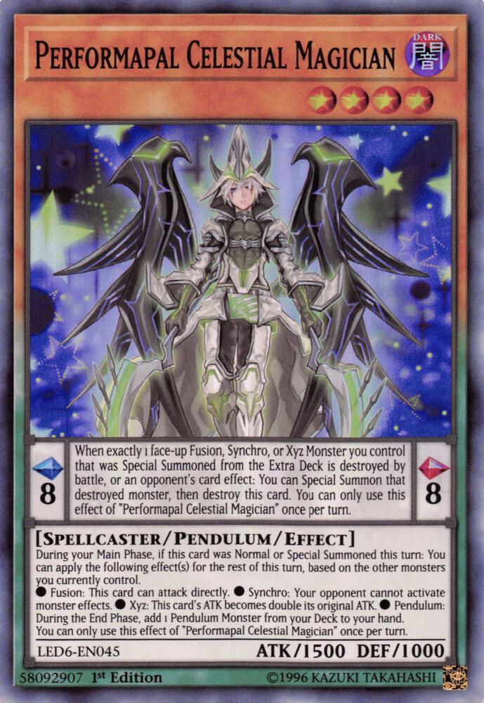 Performapal Celestial Magician (LED6-EN045) (LED6)