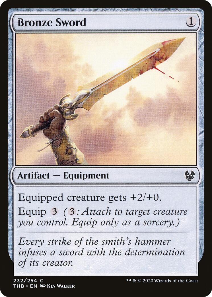 Image for Bronze Sword (232) (THB) - Magic: The Gathering