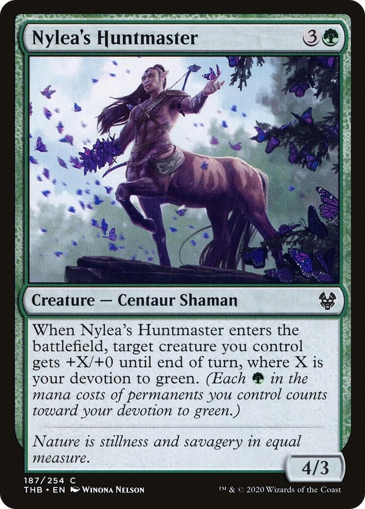 Image for Nylea's Huntmaster (187) (THB) - Magic: The Gathering
