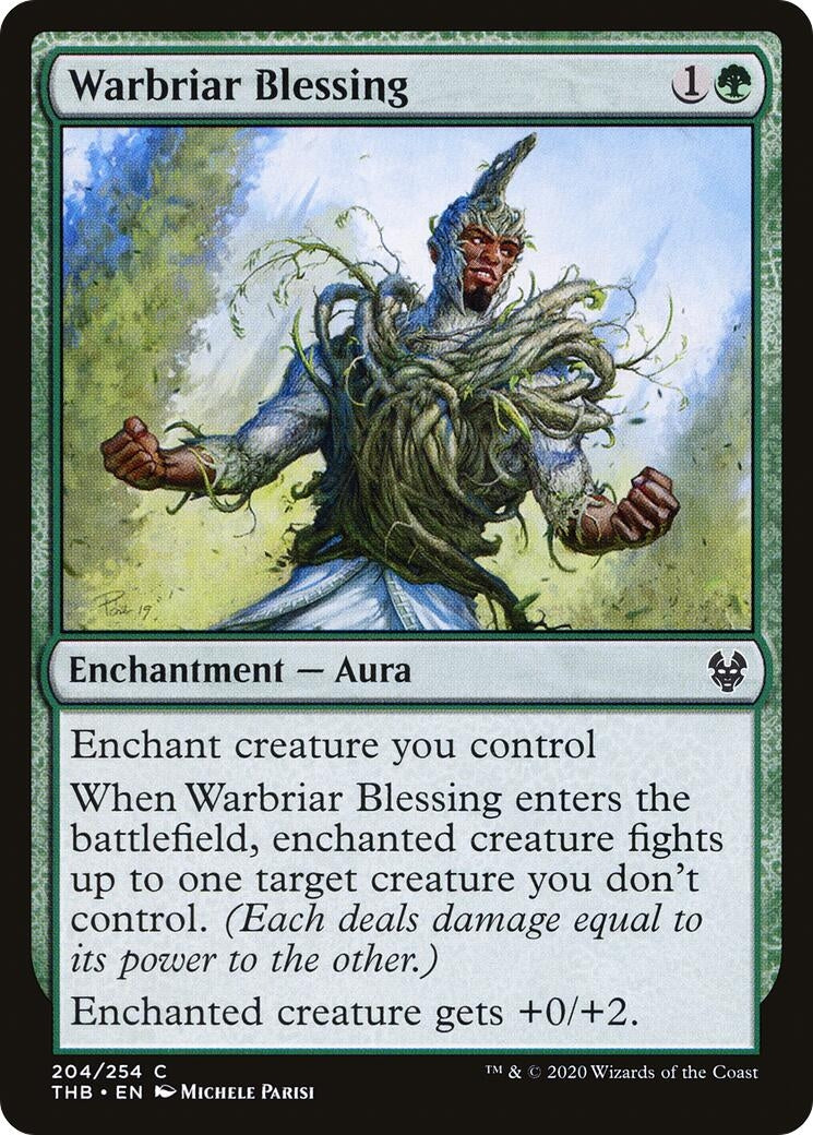 Image for Warbriar Blessing (204) (THB) - Magic: The Gathering