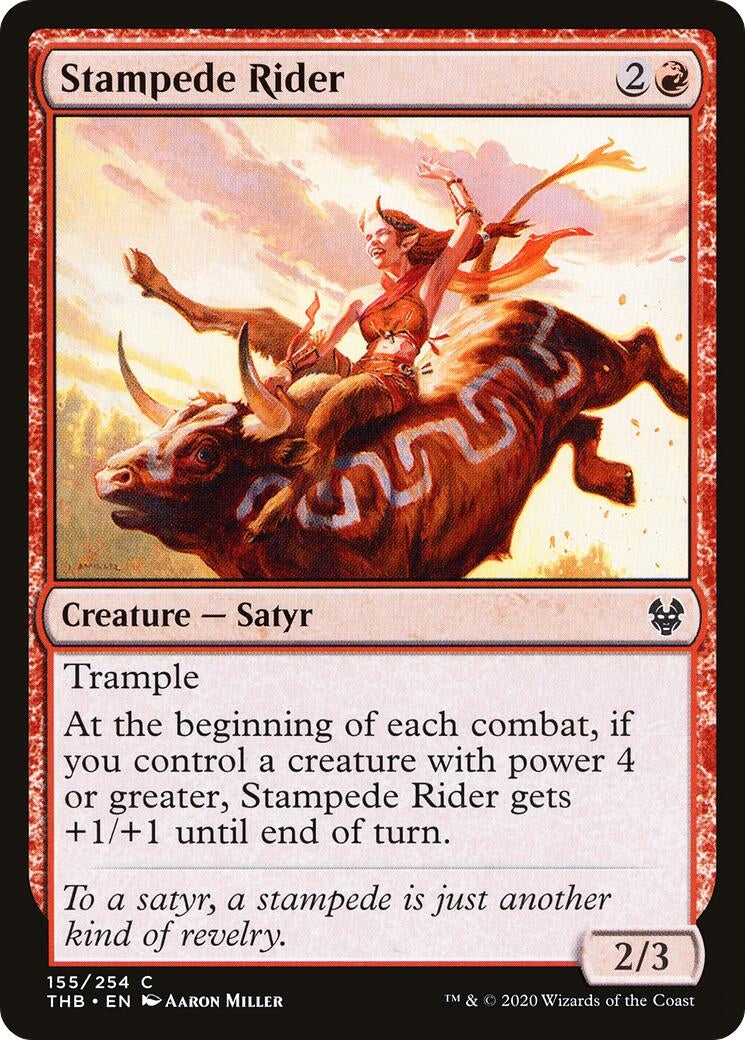 Image for Stampede Rider (155) (THB) - Magic: The Gathering