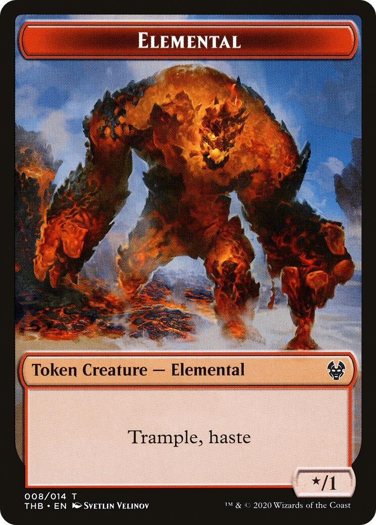 Image for Elemental Token (8) (THB) - Magic: The Gathering