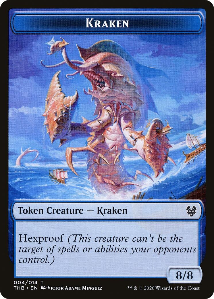 Image for Kraken Token (4) (THB) - Magic: The Gathering