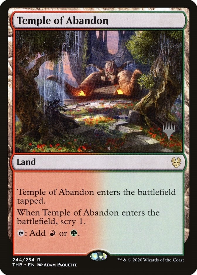 Image for Temple of Abandon (244) (PPTHB) - Magic: The Gathering