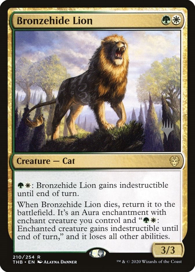 Image for Bronzehide Lion (210) (PPTHB) - Magic: The Gathering