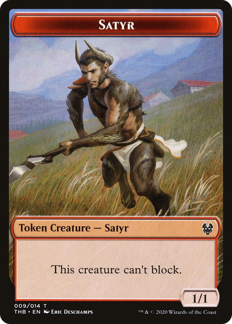 Image for Satyr // Spider Double-Sided Token (9 // 10) (THB) - Magic: The Gathering