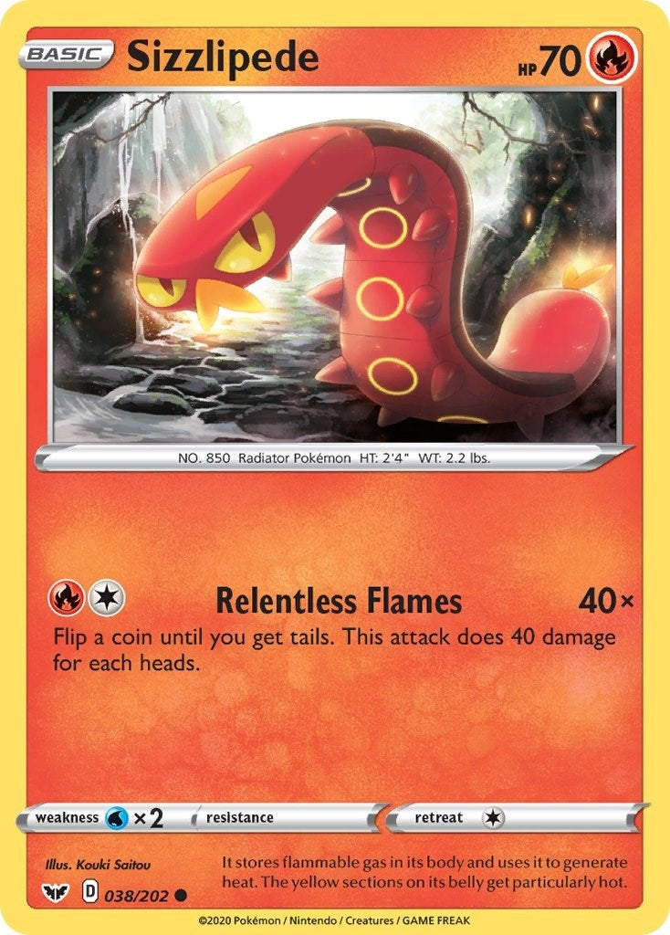 Sizzlipede (038) (038/202) (SWSH01)