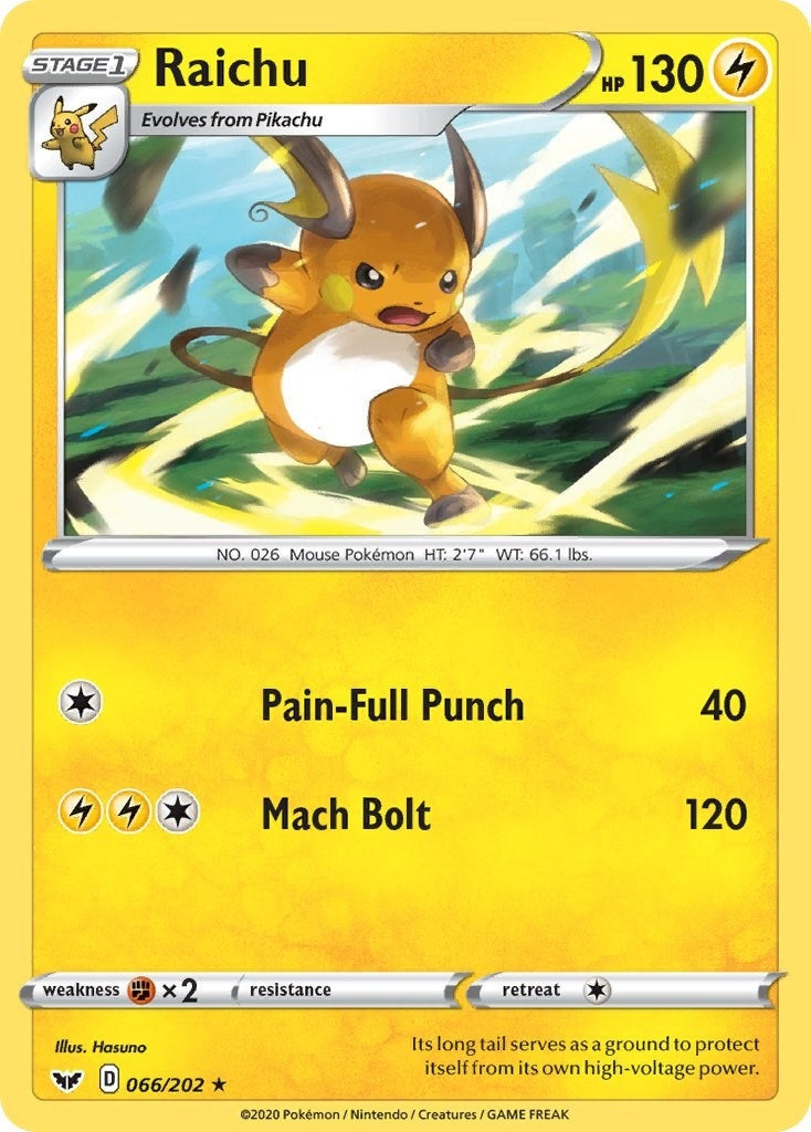 Raichu (066/202) (SWSH01)