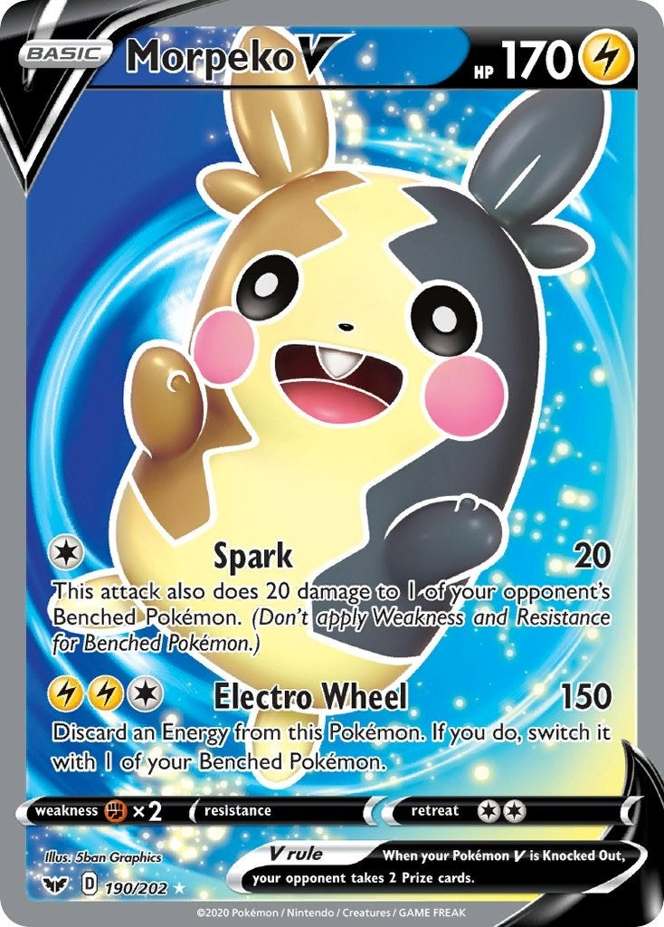 Morpeko V (Full Art) (190/202) (SWSH01)