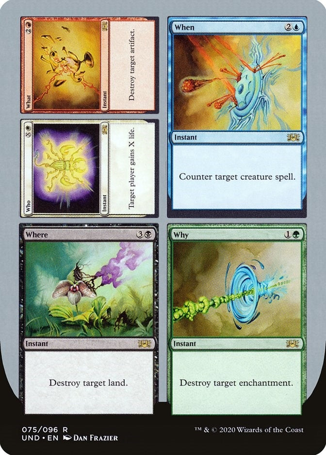 Image for Who // What // When // Where // Why (75) (UND) - Magic: The Gathering
