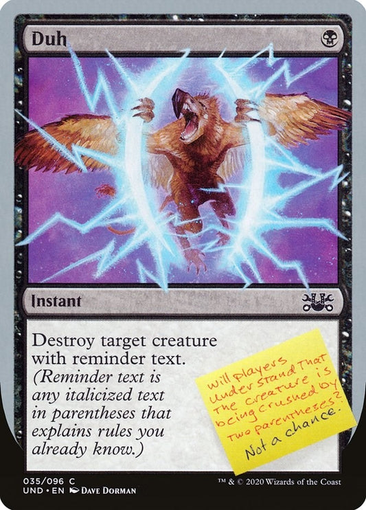 Image for Duh (35) (UND) - Magic: The Gathering