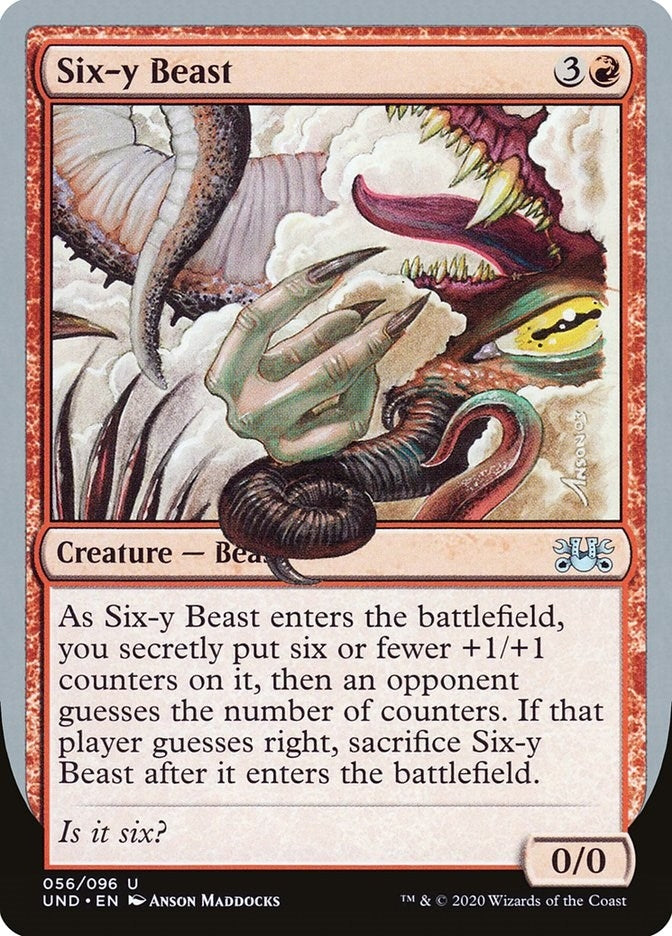 Image for Six-y Beast (56) (UND) - Magic: The Gathering