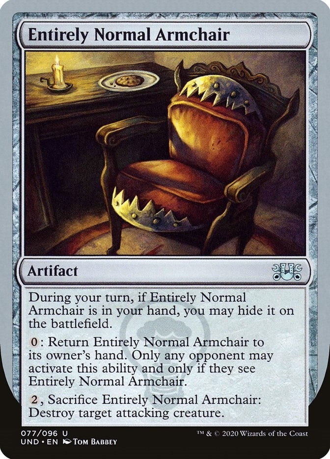Image for Entirely Normal Armchair (77) (UND) - Magic: The Gathering