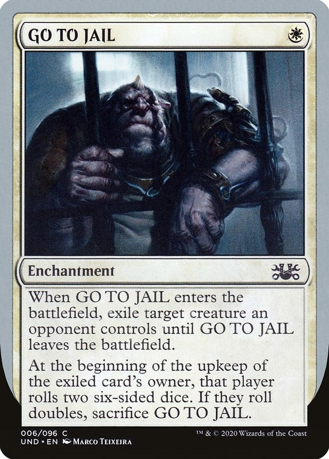 Image for GO TO JAIL (6) (UND) - Magic: The Gathering