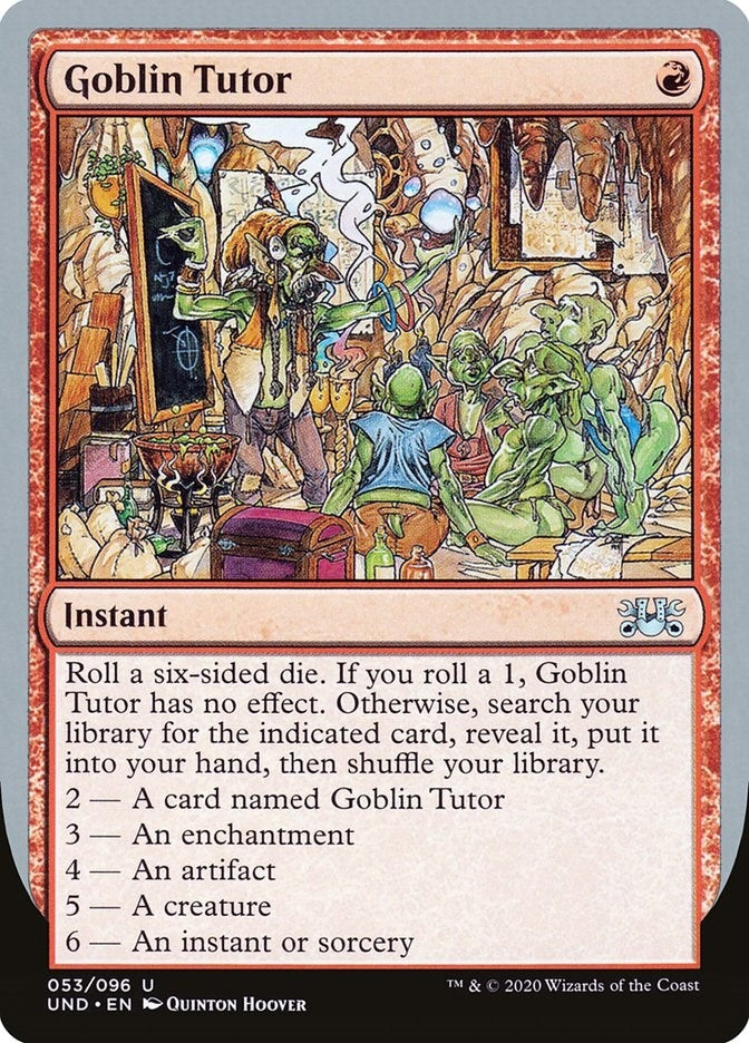 Image for Goblin Tutor (53) (UND) - Magic: The Gathering