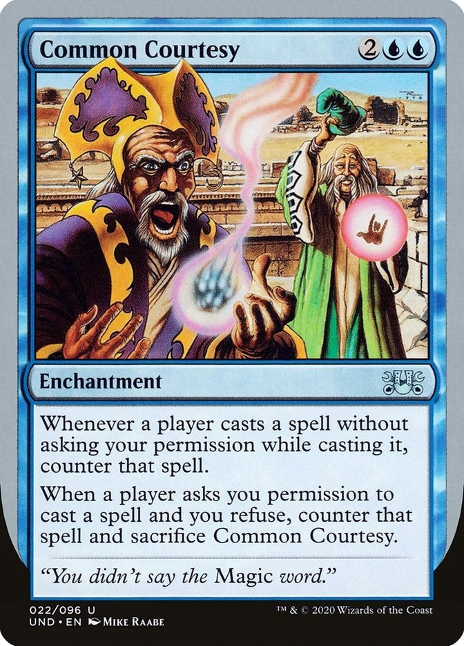 Image for Common Courtesy (22) (UND) - Magic: The Gathering