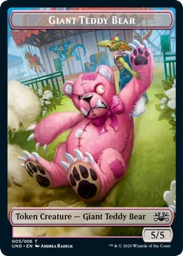 Image for Giant Teddy Bear // Acorn Stash Double-sided Token (5 // 6) (UND) - Magic: The Gathering