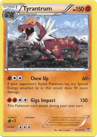 Tyrantrum - 62/111 (Cosmos Holo) (062/111) (MCAP)