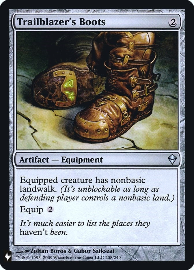 Image for Trailblazer's Boots (208) (LIST) - Magic: The Gathering